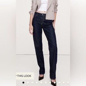Banana Republic Mid Rise Rigid Straight Jean